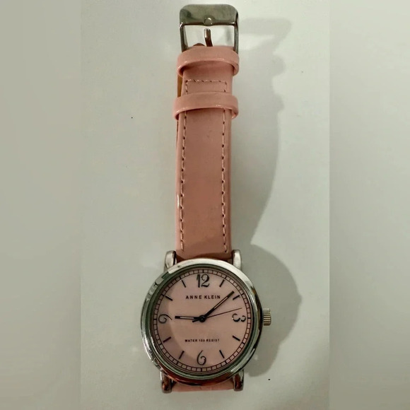 Anne Klein Womens Watch 38mm Oval Dial Pink Leather needs new Battery - Picture 9 of 10